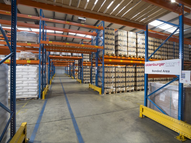 Oldenburger|Fritom beschikt in Veendam over een douane entrepot type C, oftewel een bonded warehouse in Nederland.