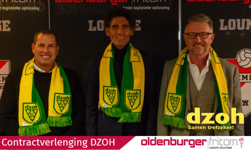 Oldenburger|Fritom blijft tot juni 2029 hoofdsponsor van amateurvoetbalclub DZOH.