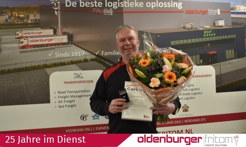 Siebe Grave ist 25 Jahre im Dienst bei Oldenburger|Fritom.