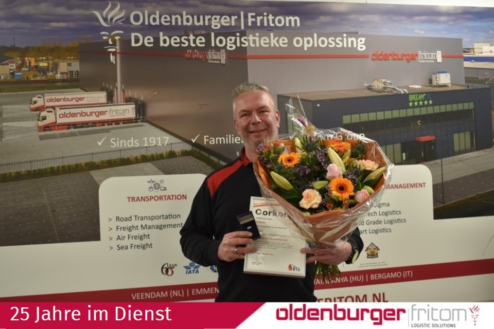 Siebe Grave ist 25 Jahre im Dienst bei Oldenburger|Fritom.