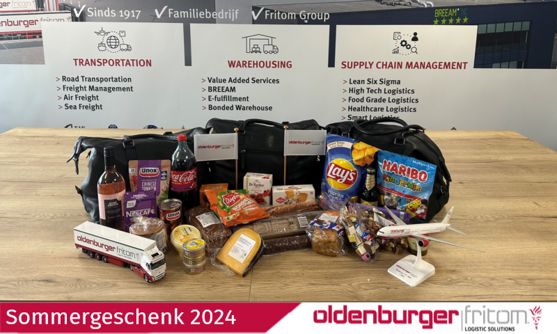 Sommergeschenk 2024 Mitarbeiter Oldenburger|Fritom Logistic Solutions Veendam.