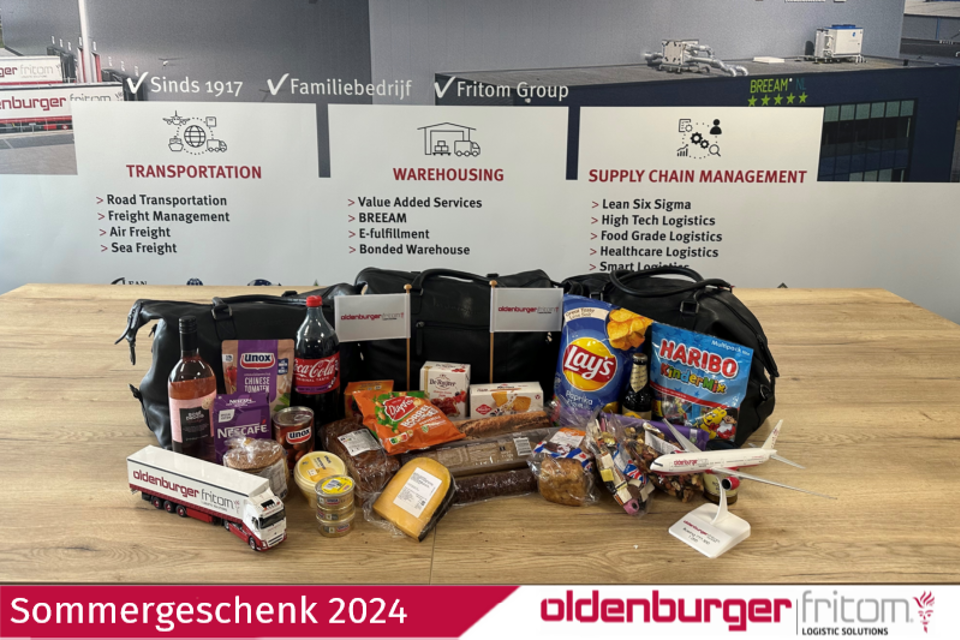 Sommergeschenk 2024 Mitarbeiter Oldenburger|Fritom Logistic Solutions Veendam.