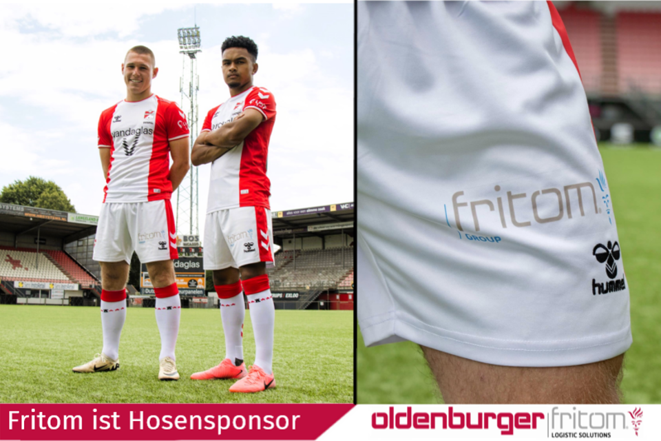 Die Fritom Group is diese Saison Hosensponsor des FC Emmen.