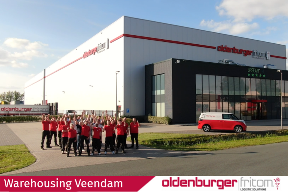 Sustainable warehousing by logistics service provider Oldenburger|Fritom in Veendam.