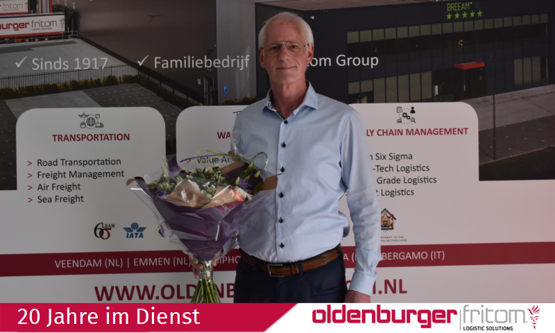 Henk Mooibroek arbeitet seit 20 Jahren als Supervisor Report & Control bei Oldenburger|Fritom.