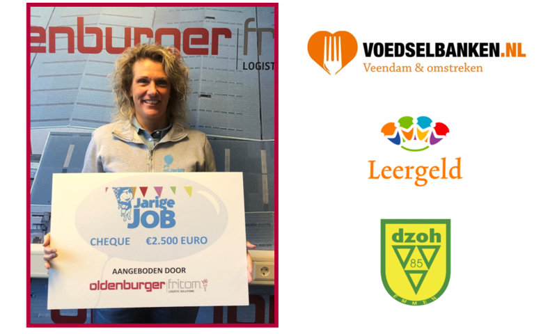 Oldenburger|Fritom ondersteunt jaarlijks diverse goede doelen tijdens de kerstactie waaronder Stichting Jarige Job.