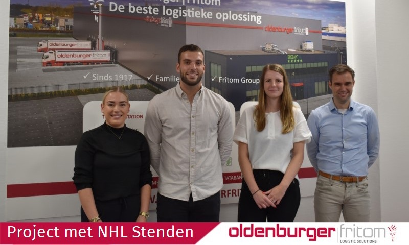 Studenten van NHL Stenden Hogeschool voeren een project uit bij Oldenburger|Fritom.