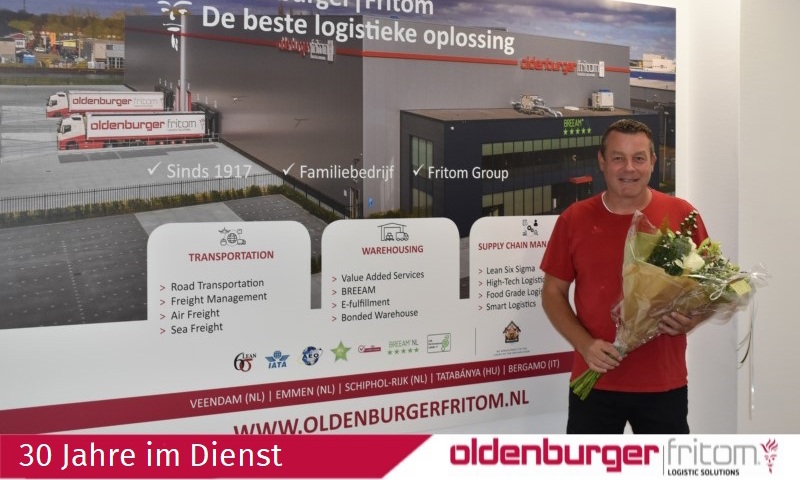 Jan Willem Stormbroek arbeitet seit 30 Jahren bei Logistikdienstleister Oldenburger|Fritom.