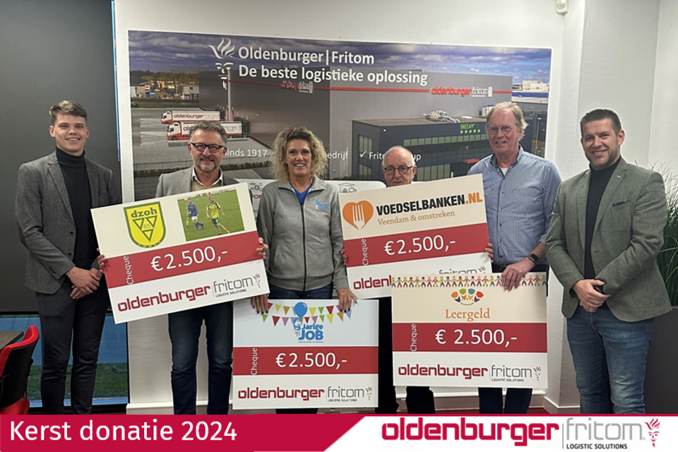 Kerst Donatie 2024 Oldenburger Fritom