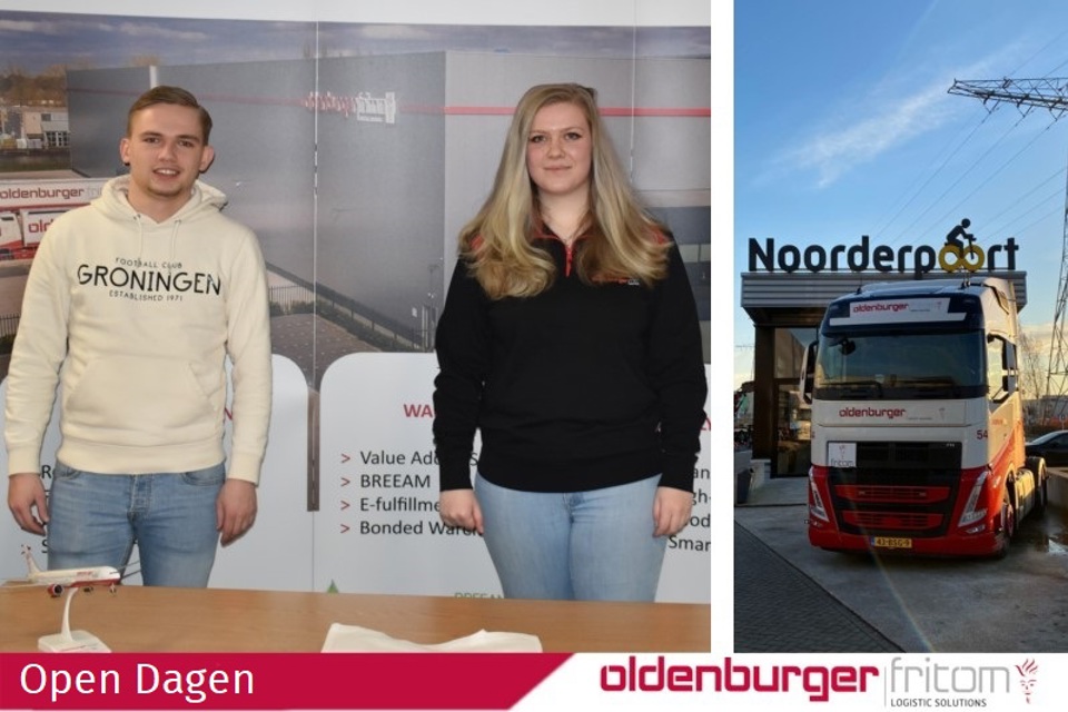 Oldenburger|Fritom neemt deel aan de Open Dagen Noorderpoort Logistiek in Groningen.