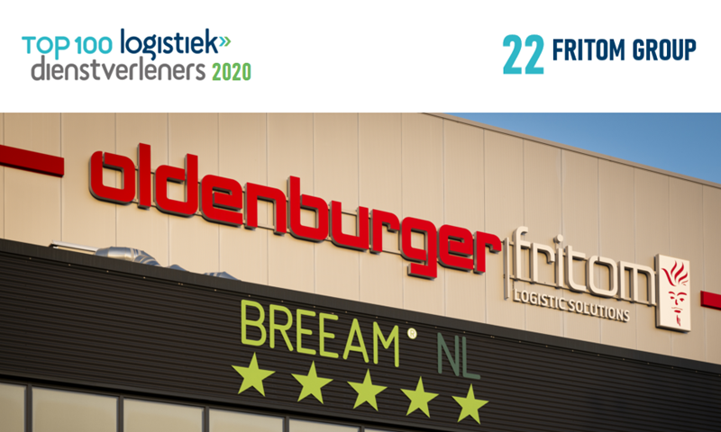 In 2020 steeg de Fritom Group naar de 22e plaats van de Top 100 Logistiek Dienstverleners in Nederland.