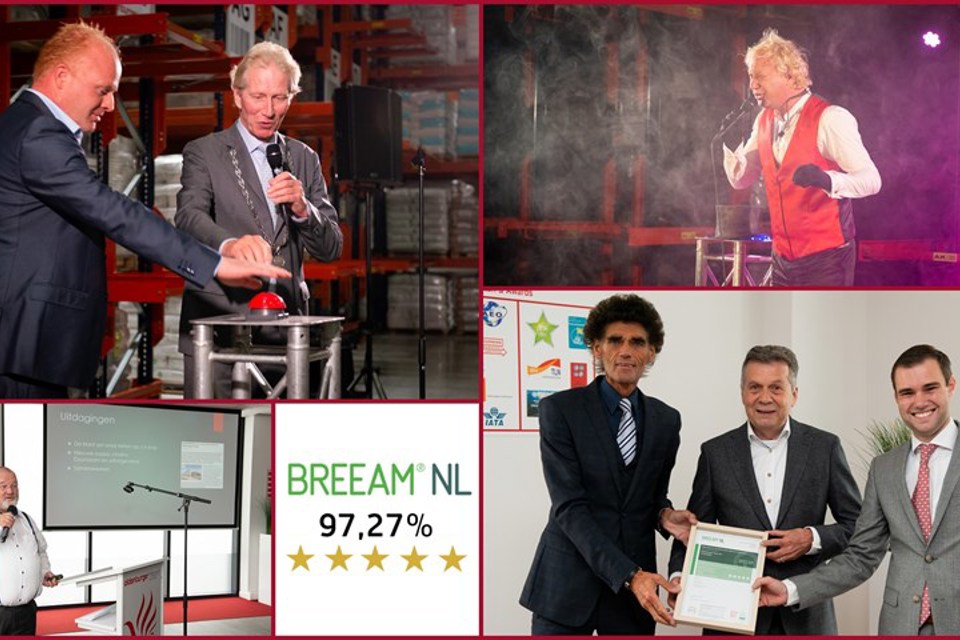 In 2019 werd het BREEAM Outstanding distributiecentrum van Oldenburger|Fritom in Veendam feestelijk geopend.