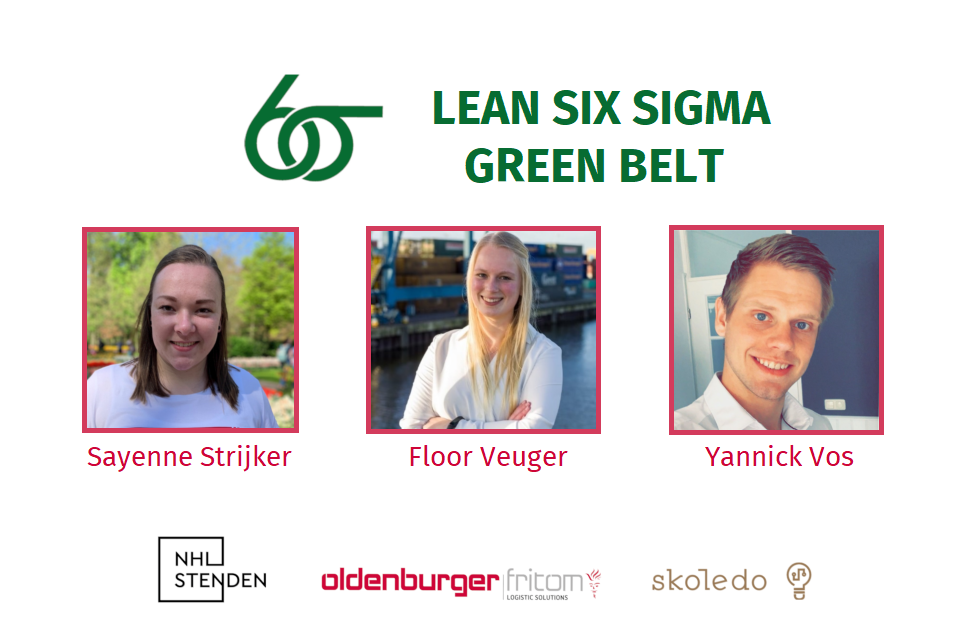 Students of the NHL Stenden University obtain their Lean Six Sigma Green Belt certificate at Oldenburger|Fritom.