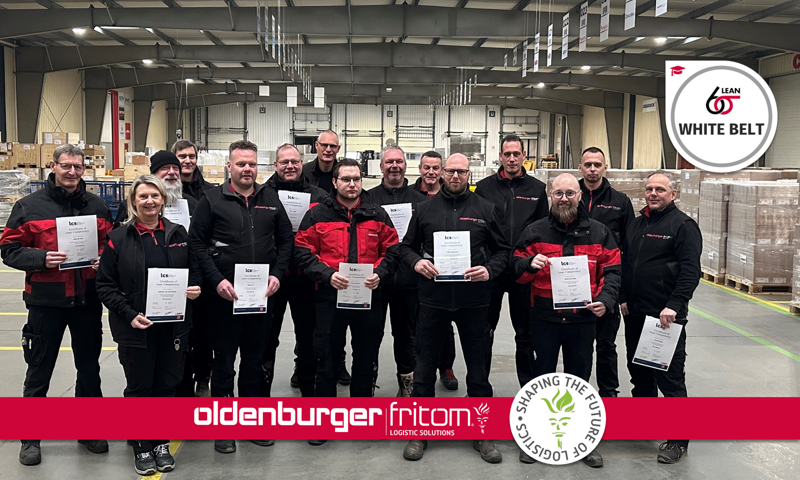 White Belt Certificate Warehouse Employees Oldenburger Fritom Lean Six Sigma