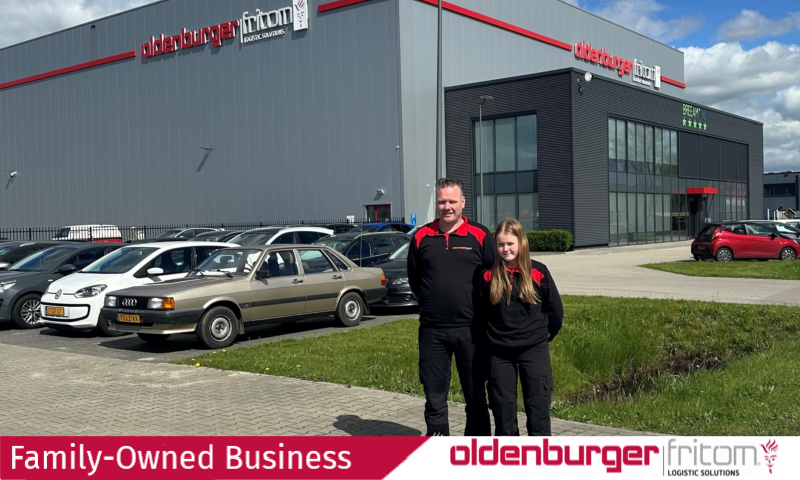 Colleague Michel Tol and his daughter Sylvie at Oldenburger|Fritom in Veendam.